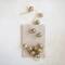 Hello Honey® 6ft. Antique Gold Etched Mercury Glass Ball Ornament Garland with Snowflakes